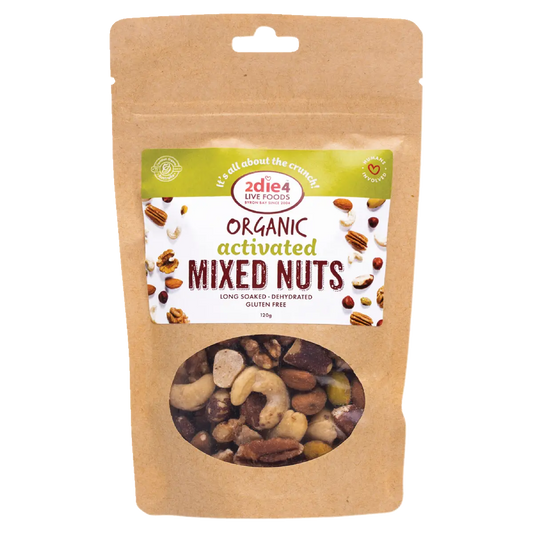 2 Die 4 Live Foods Organic Activated Mixed Nuts Activated With Fresh Whey 600g 2DIE4 LIVE FOODS