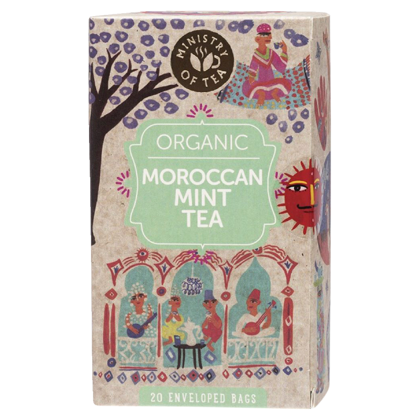 MINISTRY OF TEA Herbal Tea Bags Moroccan Mint Tea 20 - Cutprice Online