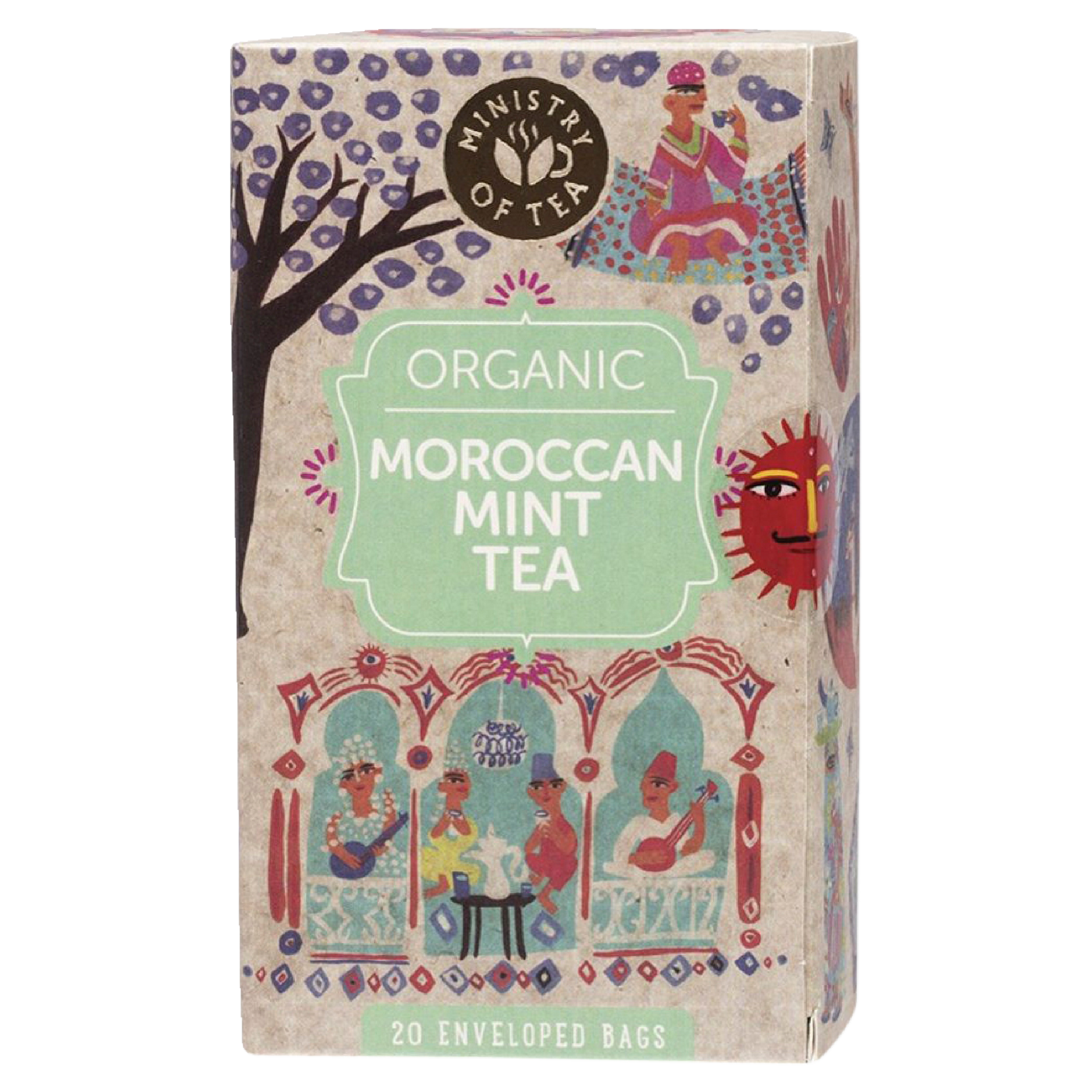 MINISTRY OF TEA Herbal Tea Bags Moroccan Mint Tea 20 - Cutprice Online