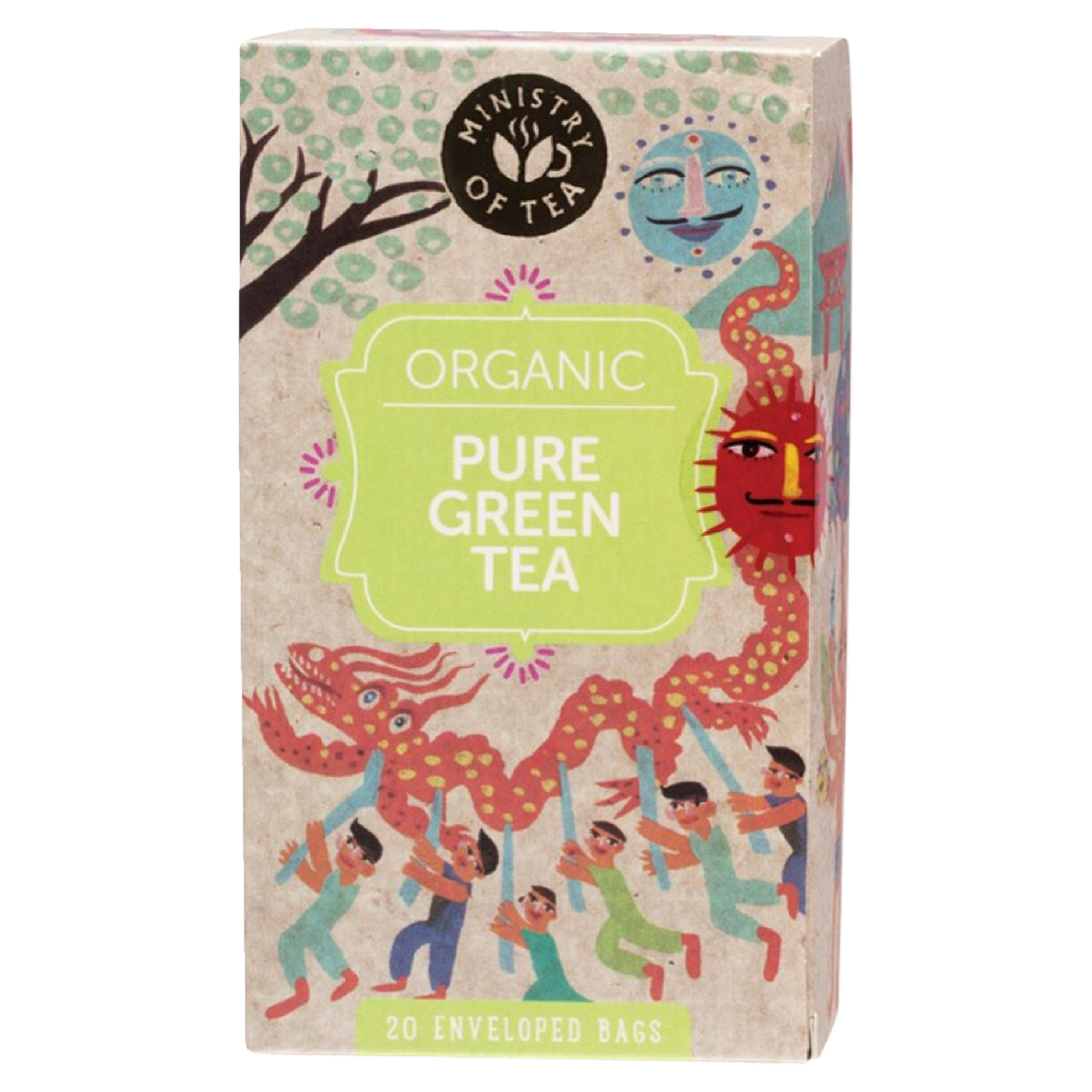 MINISTRY OF TEA Herbal Tea Bags Pure Green Tea 20 - Cutprice Online