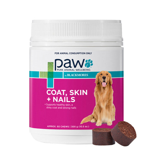 PAW By Blackmores Coat, Skin + Nails (For Dogs approx 60 Chews) 300g - Cutprice Online