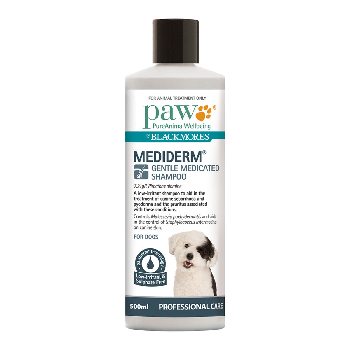 PAW By Blackmores MediDerm Gentle Medicated Shampoo (For Dogs) 500ml - Cutprice Online