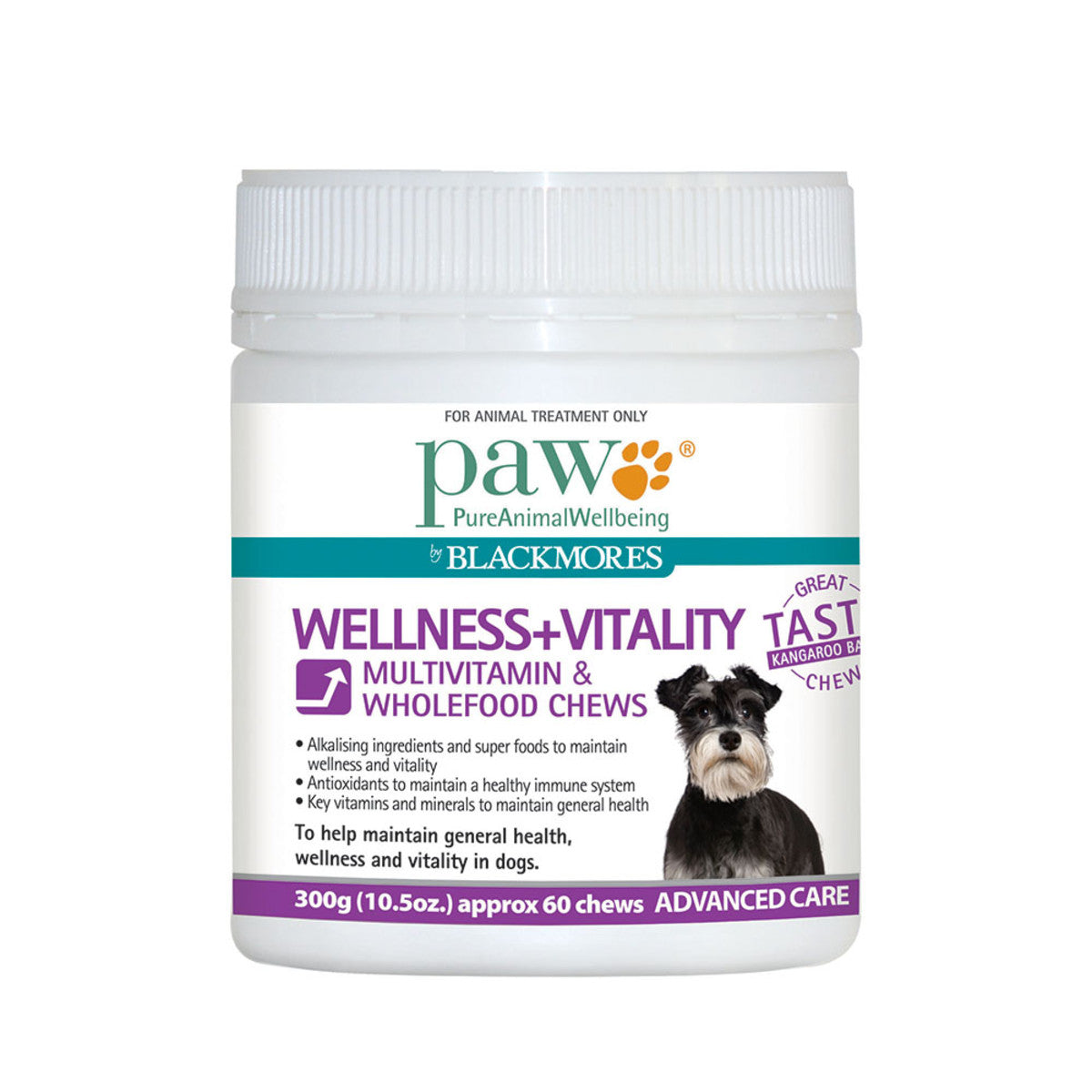 PAW By Blackmores Wellness + Vitality (For Dogs approx 60 chews) 300g - Cutprice Online