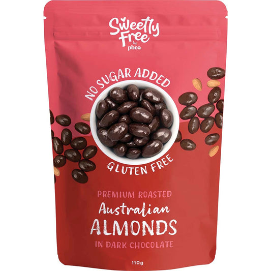 Pbco Sweetly Free Almonds Dark Chocolate No Sugar Added 110g - Cutprice Online