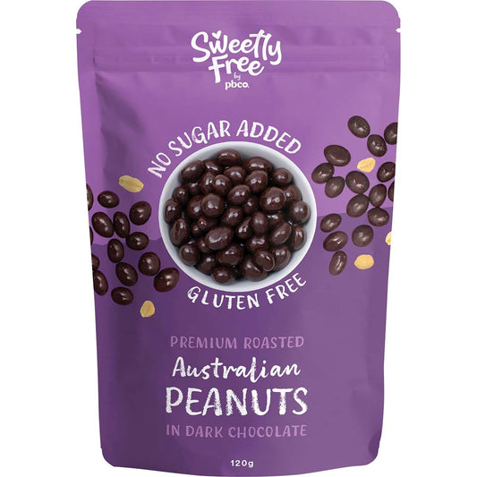 Pbco Sweetly Free Peanuts Dark Chocolate No Sugar Added 120g - Cutprice Online