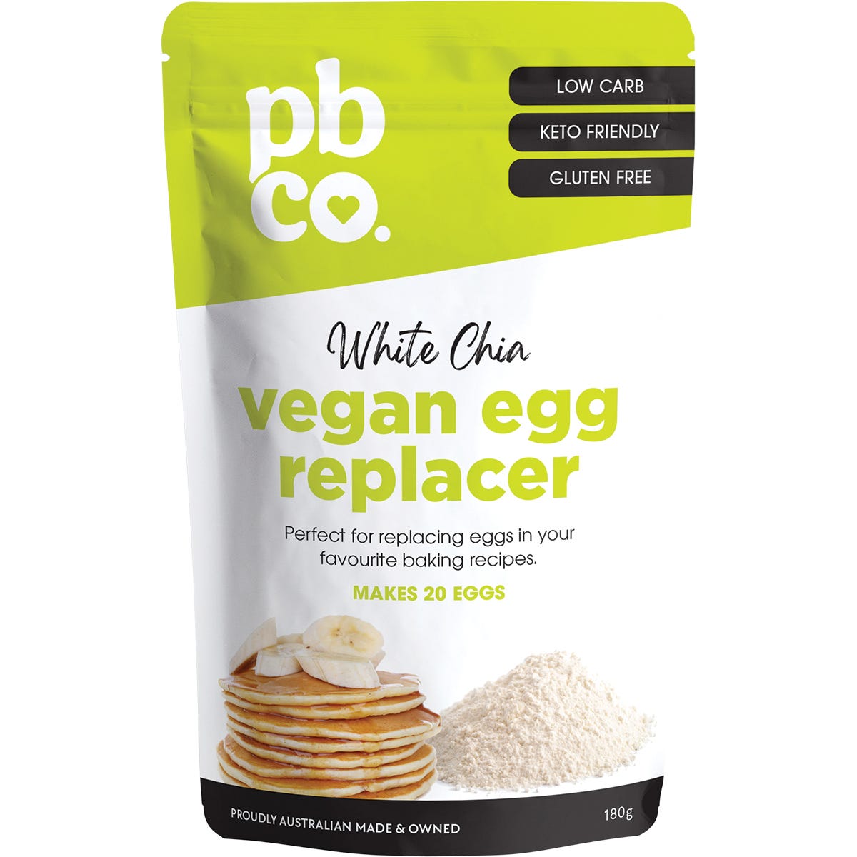 PBCO Vegan Egg Replacer With Organic Chia 180g - Cutprice Online