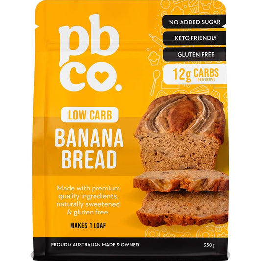 PBCO Banana Bread Low Carb 350g PBCO