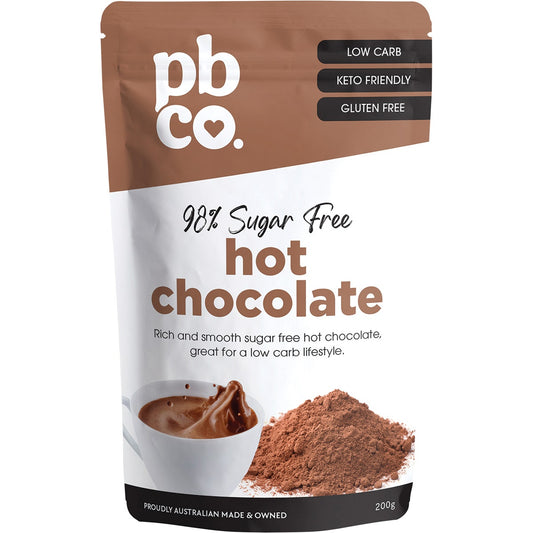 PBCO Hot Chocolate 98% Sugar Free 200g - Cutprice Online