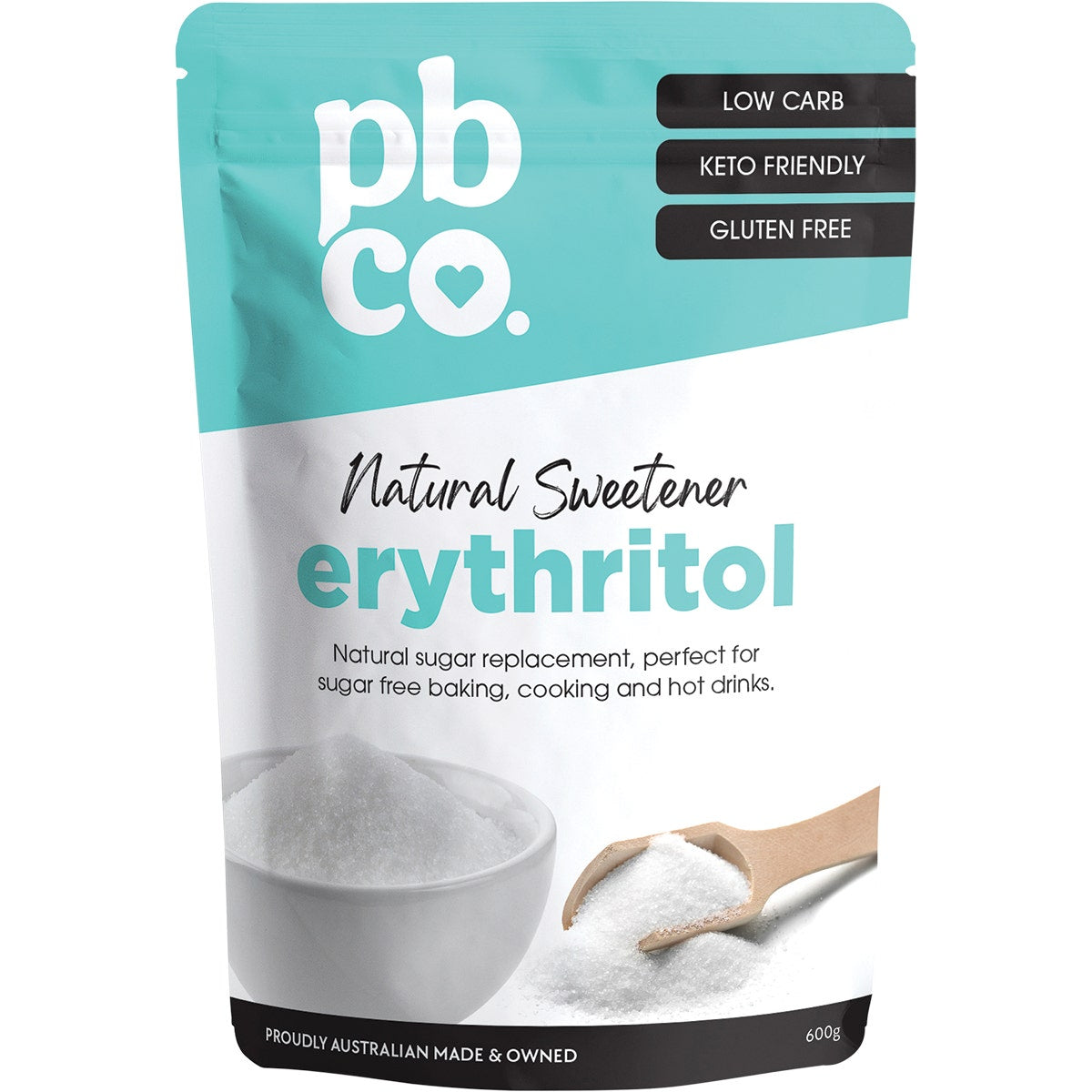 PBCO Erythritol Natural Sweetener 600g PBCO