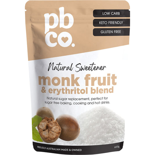 PBCO Monk Fruit & Erythritol Blend Natural Sweetener 600g - Cutprice Online