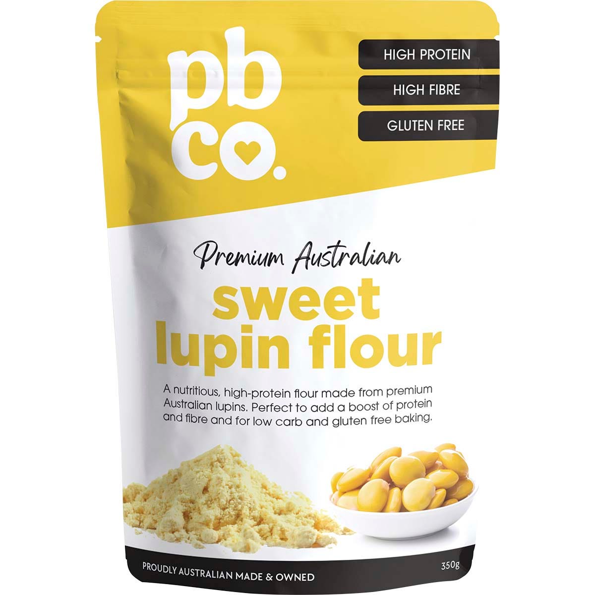 Pbco Sweet Lupin Flour Premium Australian 350g - Cutprice Online