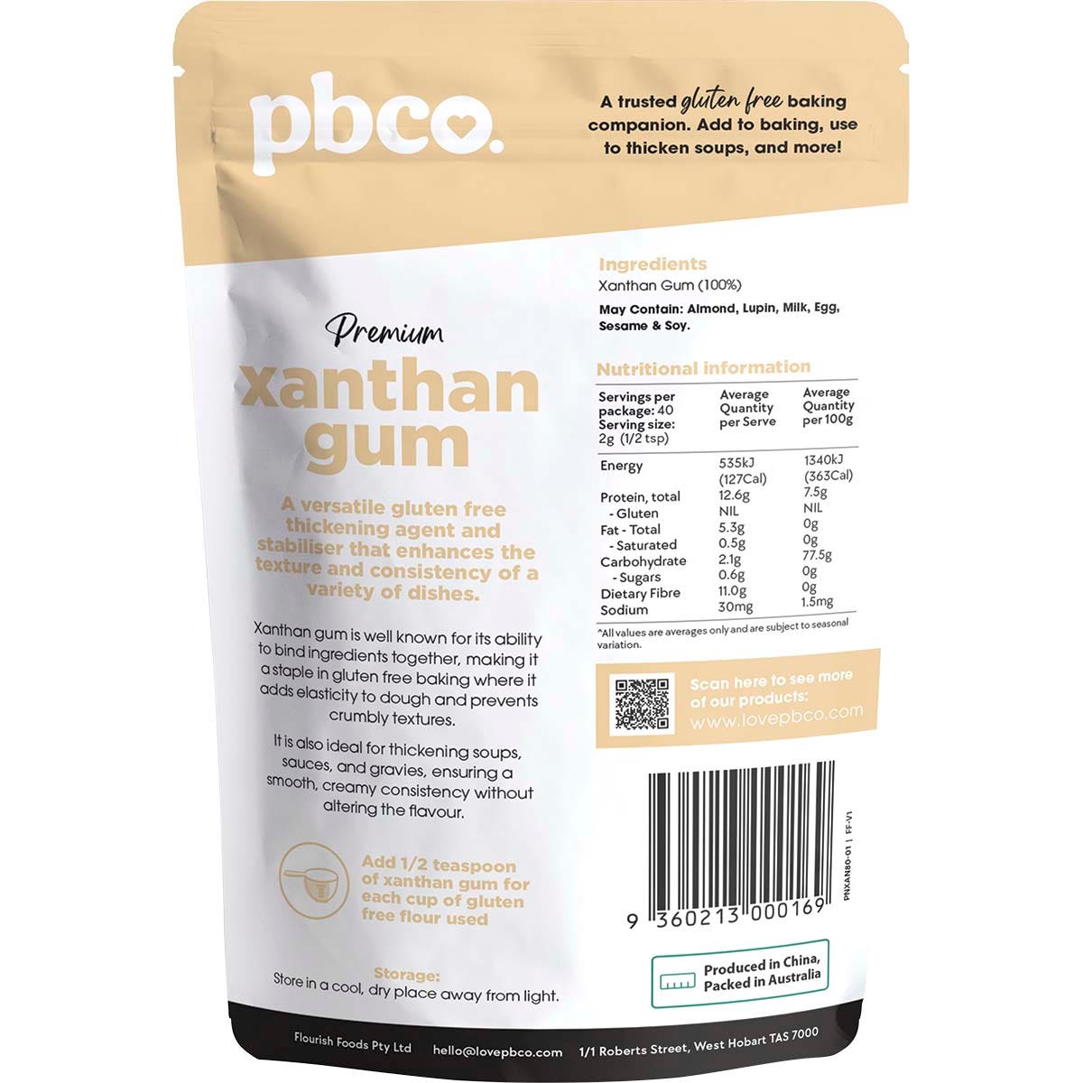 Pbco Xanthan Gum Premium 80g - Cutprice Online
