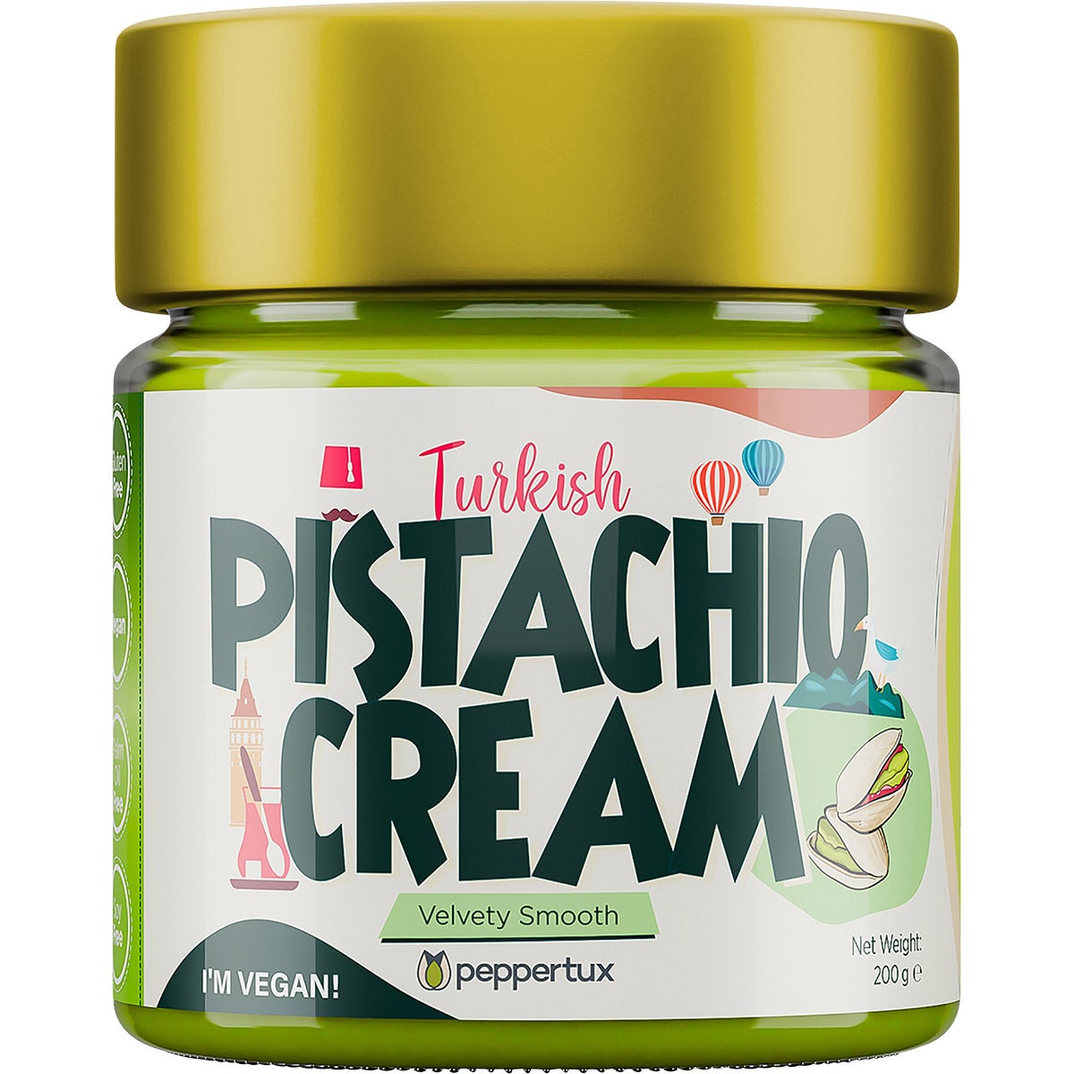 Peppertux Turkish Pistachio Cream 200g - Cutprice Online