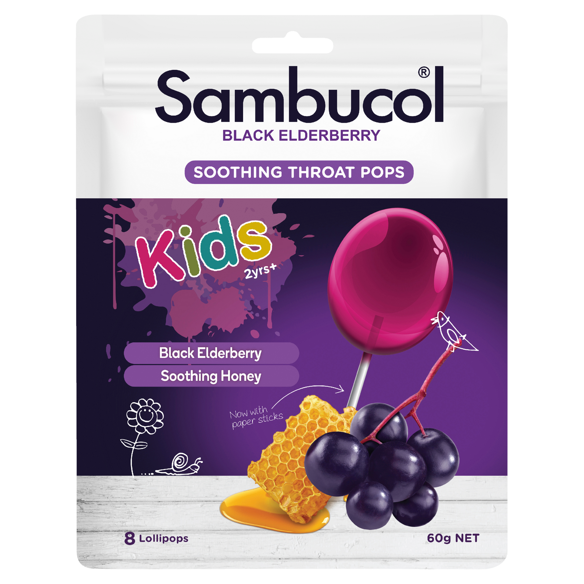 Sambucol Kids Soothing lollipops 8 Pack - Cutprice Online