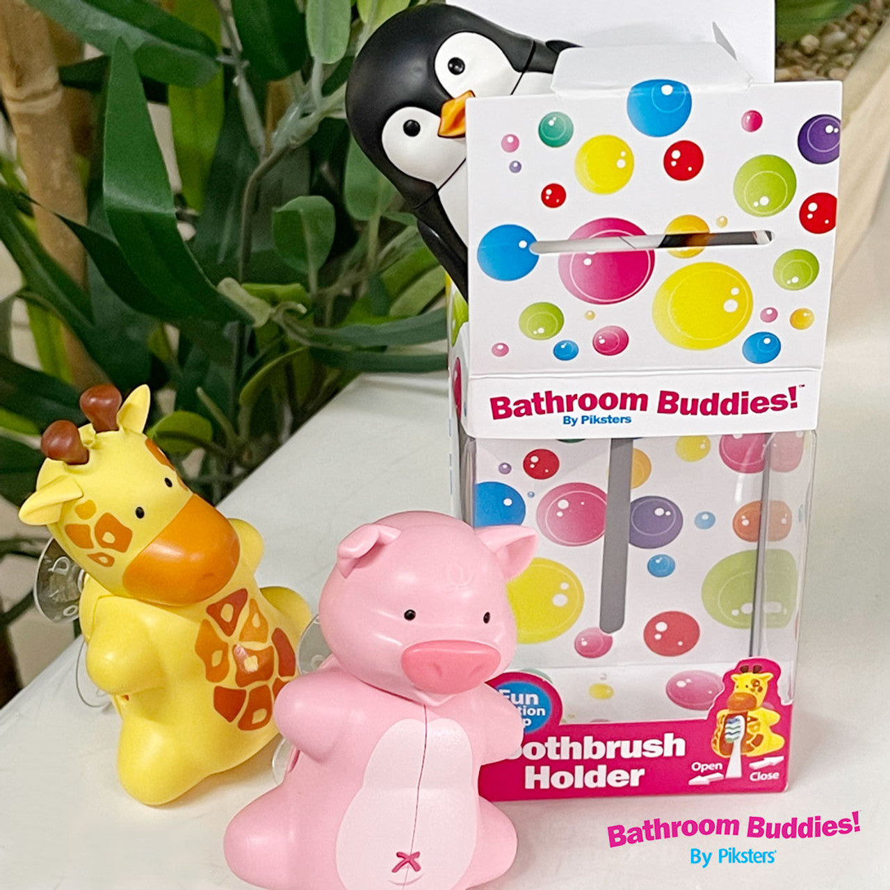 Piksters Bathroom Buddies Toothbrush Holder (Assorted) - Cutprice Online