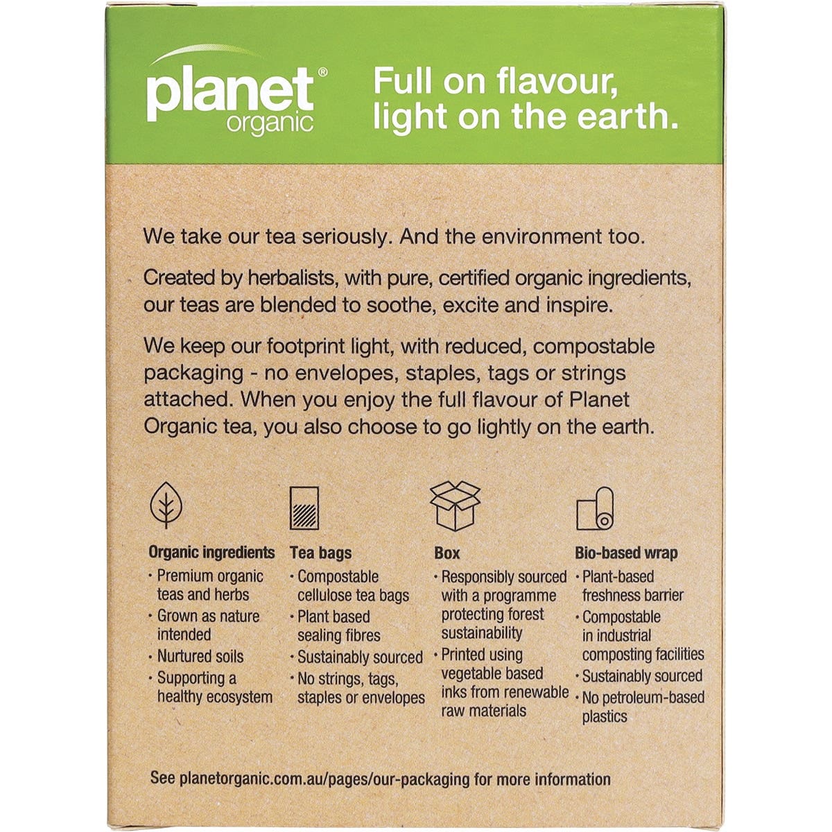 Planet Organic Organic Morning Wellness Herbal Tea x 25 Tea Bags - Cutprice Online