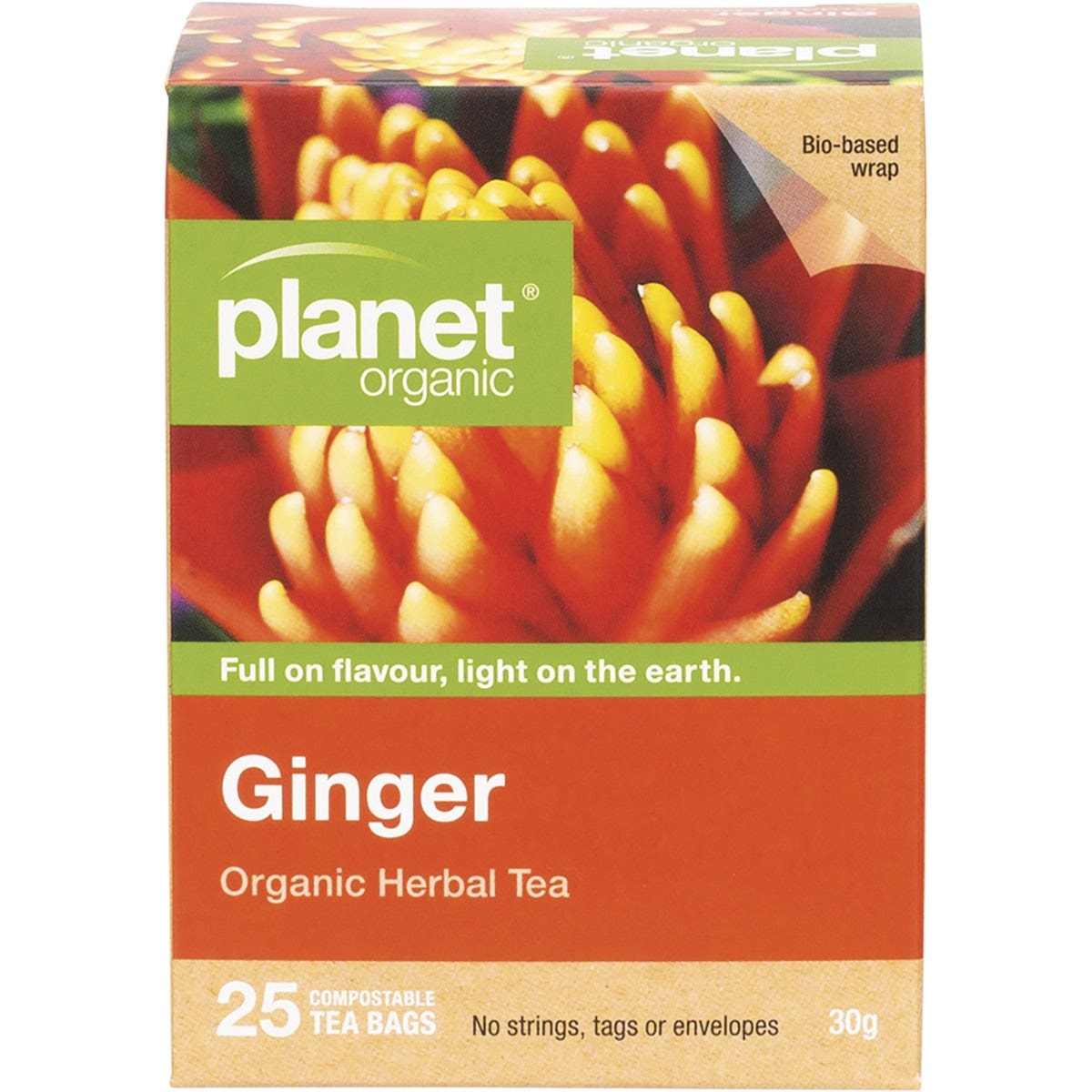 Planet Organic Organic Ginger Herbal Tea x 25 Tea Bags - Cutprice Online