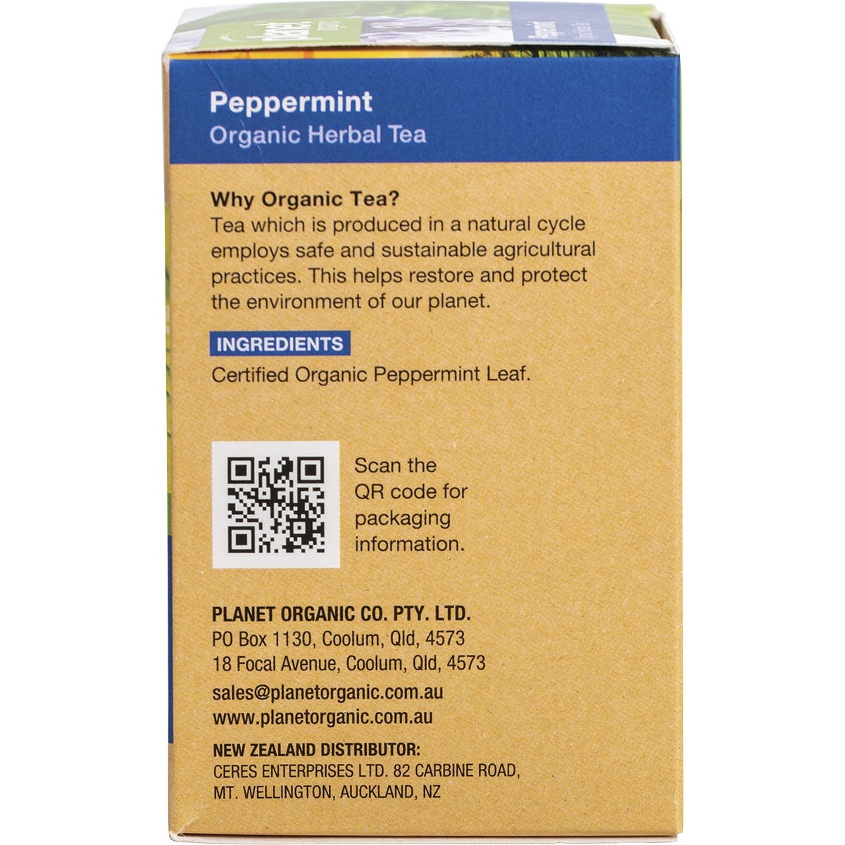 Planet Organic Organic Peppermint Herbal Tea x 25 Tea Bags - Cutprice Online