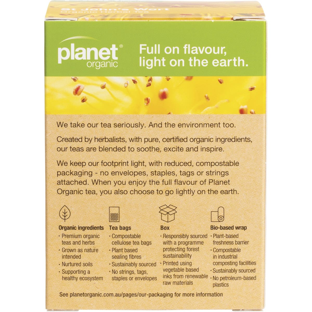 Planet Organic Organic St John's Wort Herbal Tea x 25 Tea Bags - Cutprice Online
