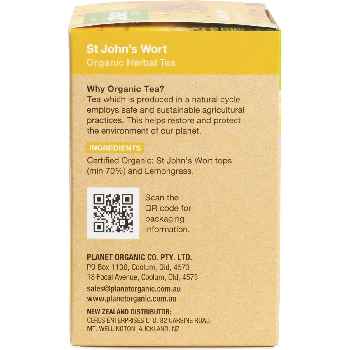 Planet Organic Organic St John's Wort Herbal Tea x 25 Tea Bags - Cutprice Online