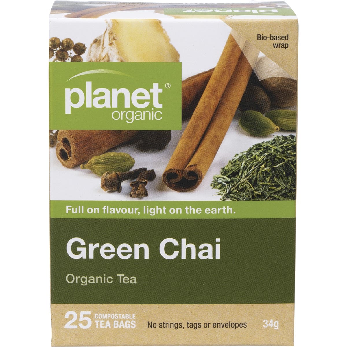 Planet Organic Organic Green Chai Tea x 25 Tea Bags - Cutprice Online