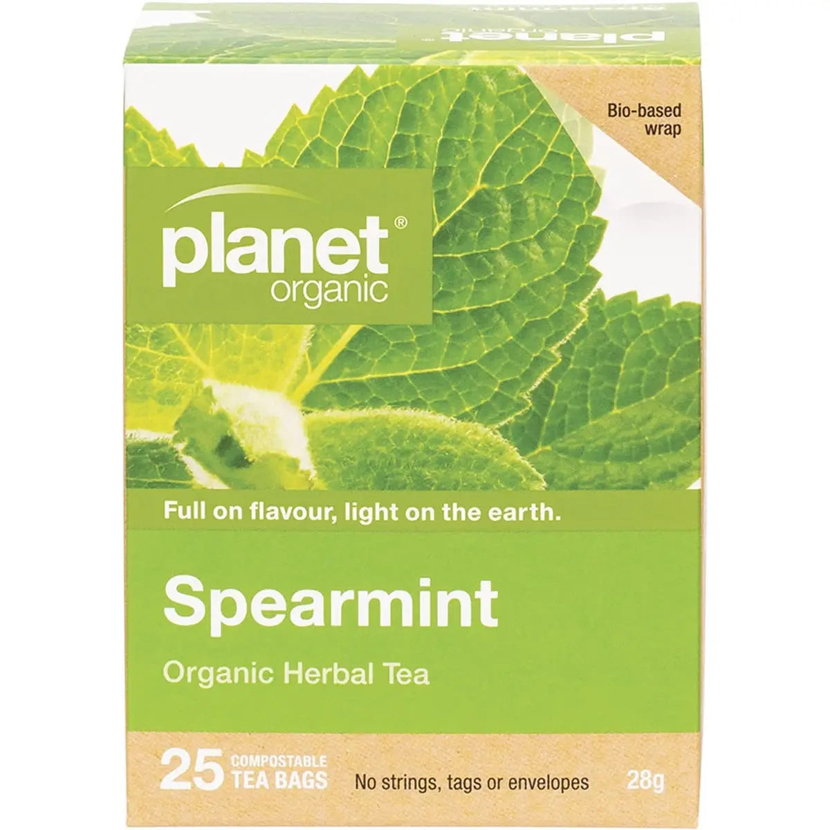 PLANET ORGANIC Herbal Tea Bags Spearmint 25 PLANET ORGANIC