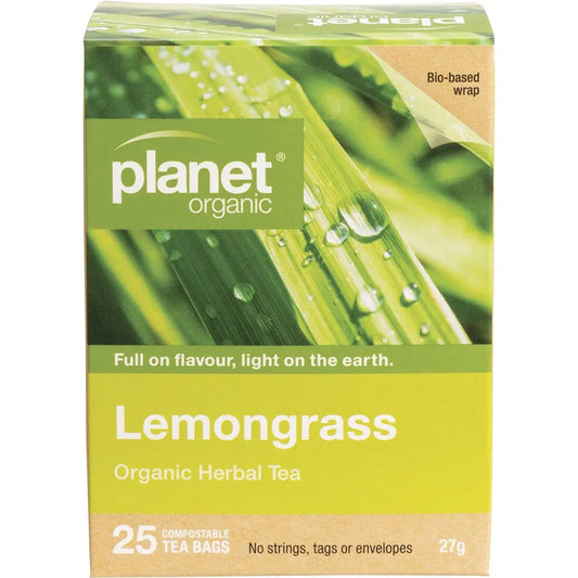 PLANET ORGANIC Herbal Tea Bags Lemongrass 25 PLANET ORGANIC
