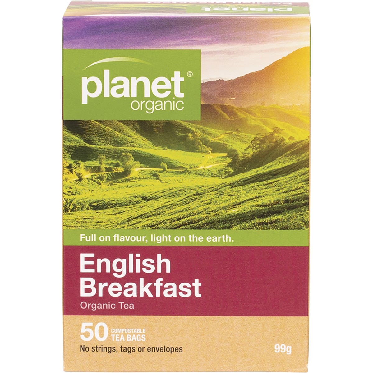 Planet Organic Organic English Breakfast Tea x 50 Tea Bags - Cutprice Online