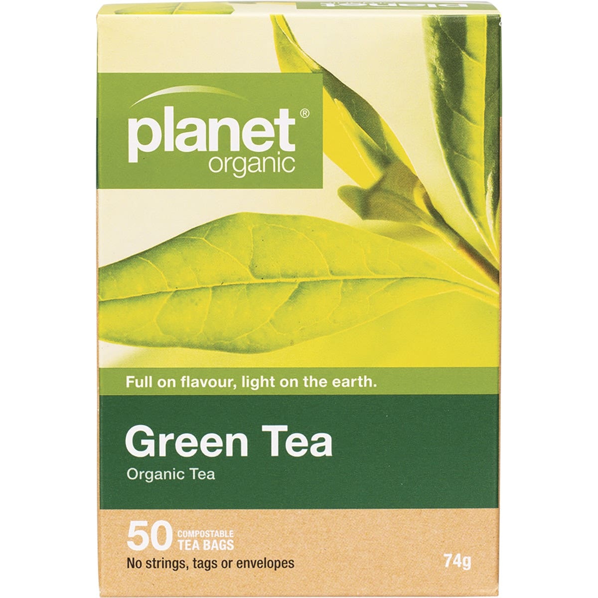 Planet Organic Organic Green Tea x 50 Tea Bags - Cutprice Online