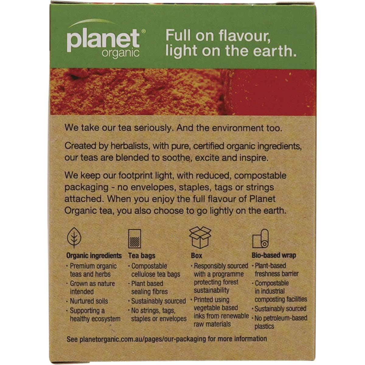 Planet Organic Organic Joint Calm with Turmeric & Ginger Herbal Tea x 25 Tea Bags - Cutprice Online