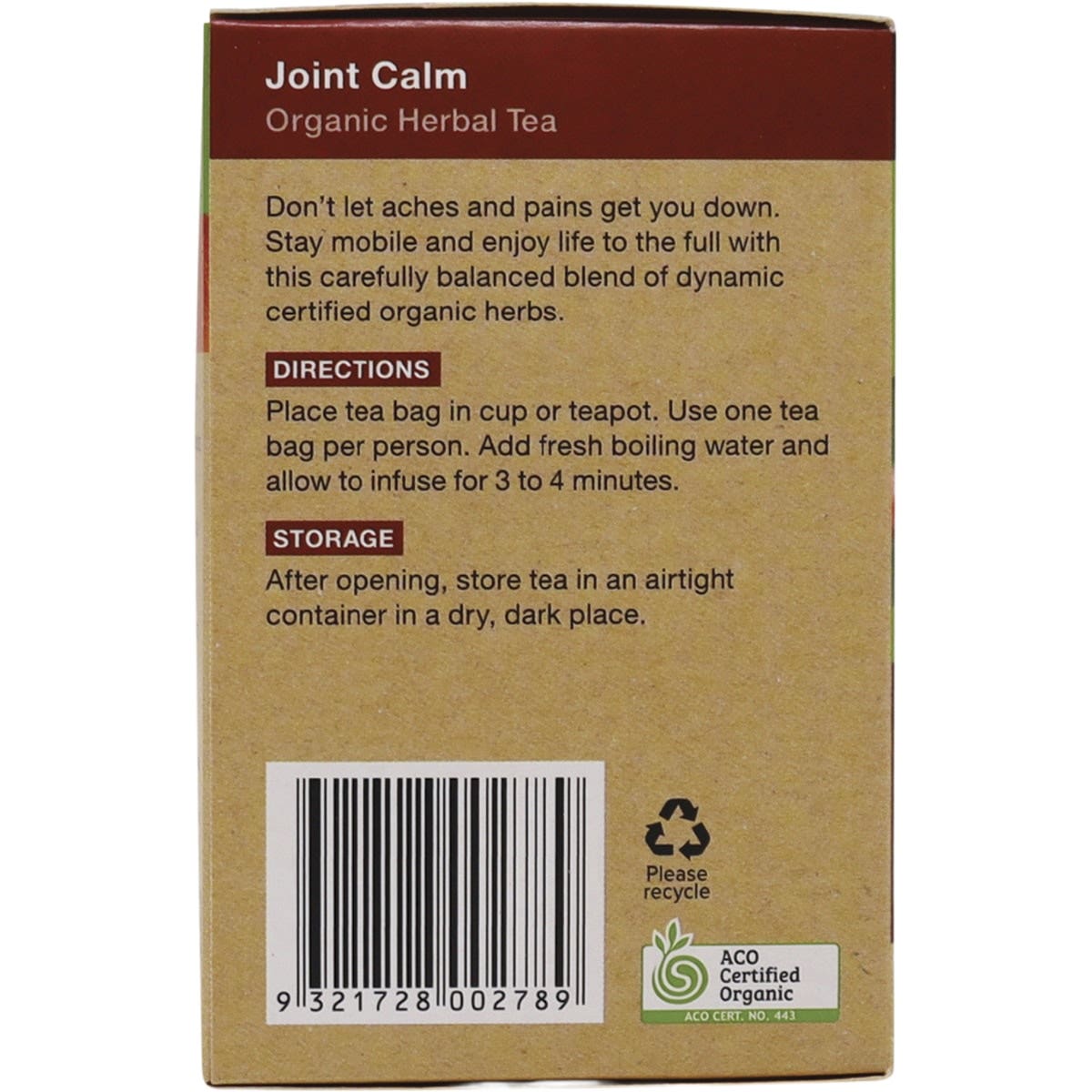 Planet Organic Organic Joint Calm with Turmeric & Ginger Herbal Tea x 25 Tea Bags - Cutprice Online