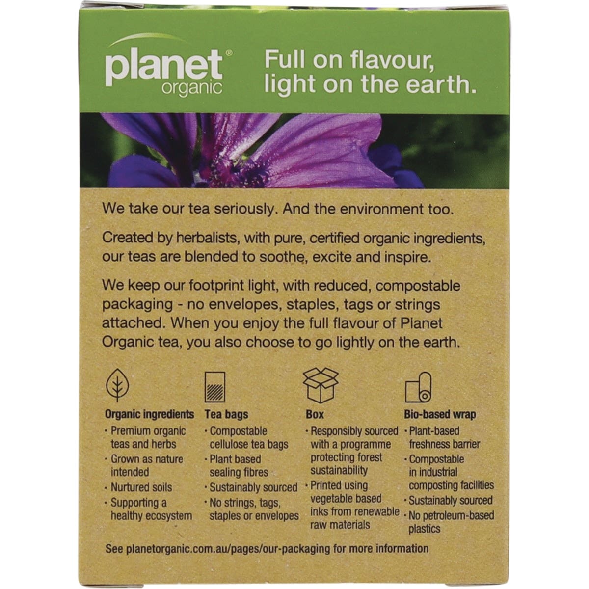 Planet Organic Organic Throat Calm Herbal Tea x 25 Tea Bags - Cutprice Online