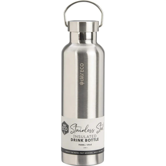 EVER ECO Insulated Stainless Steel Bottle Brushed Stainless 750ml EVER ECO