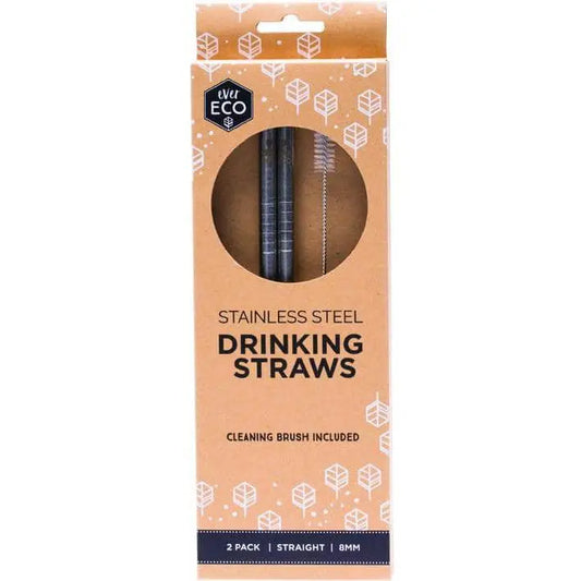 EVER ECO Stainless Steel Straws - Straight 2 EVER ECO