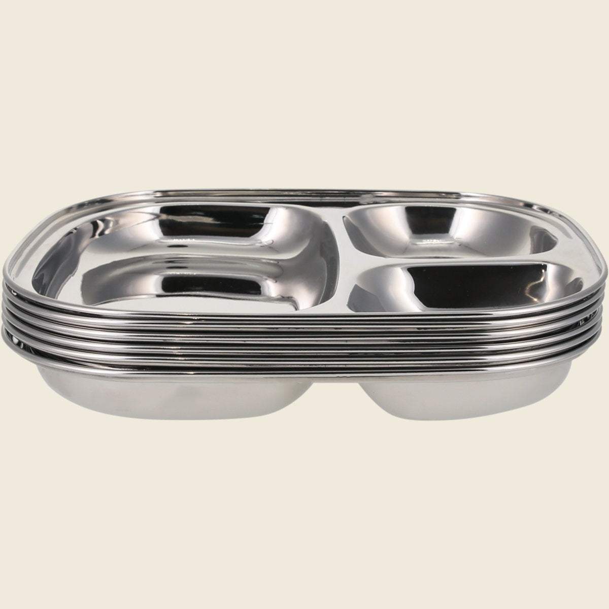 Ever Eco Stainless Steel Divided Kids Plate 1pc