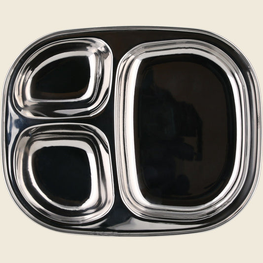 Ever Eco Stainless Steel Divided Kids Plate 1pc