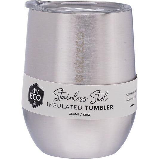 Ever Eco Insulated Tumbler Brushed Stainless 354ml - Cutprice Online