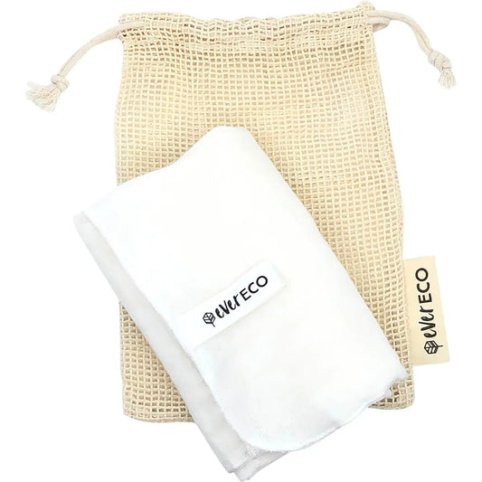 EVER ECO Muslin Facial Cloths With Cotton Wash Bag 2 EVER ECO