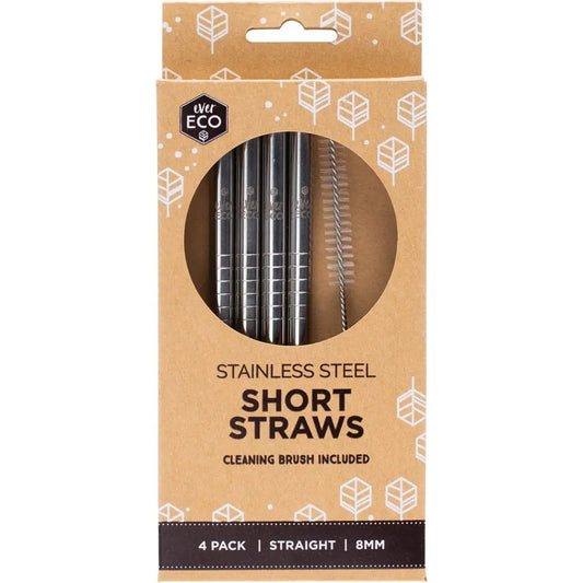 EVER ECO Stainless Steel - Short Straws 4 EVER ECO