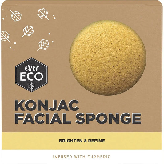 EVER ECO Konjac Facial Sponge Turmeric 1 EVER ECO