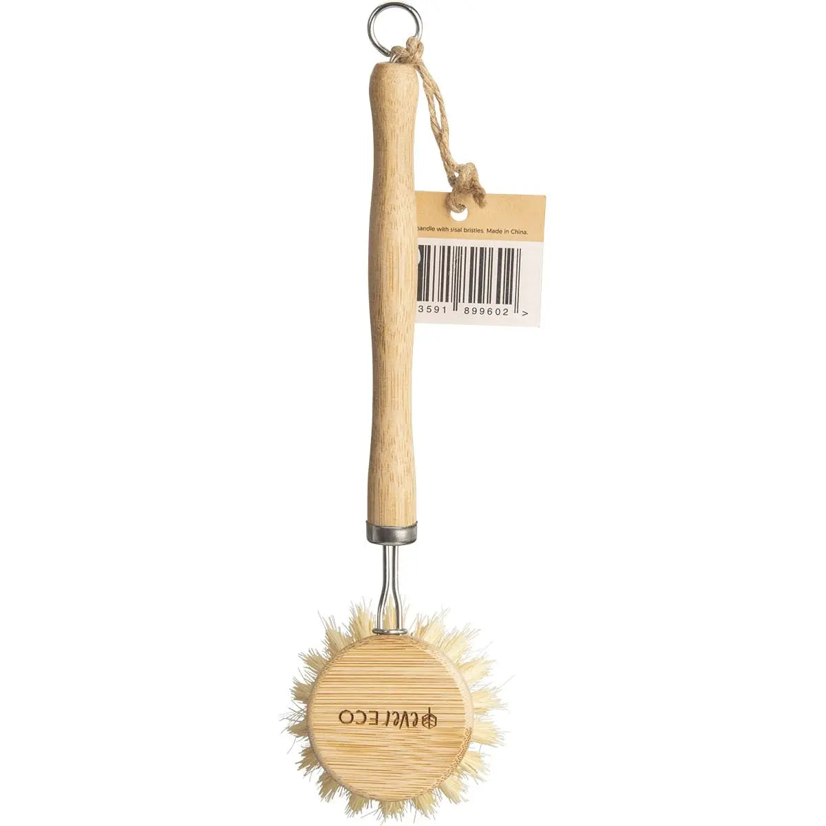 EVER ECO Dish Brush Bamboo Handle, Sisal Bristle 1 EVER ECO