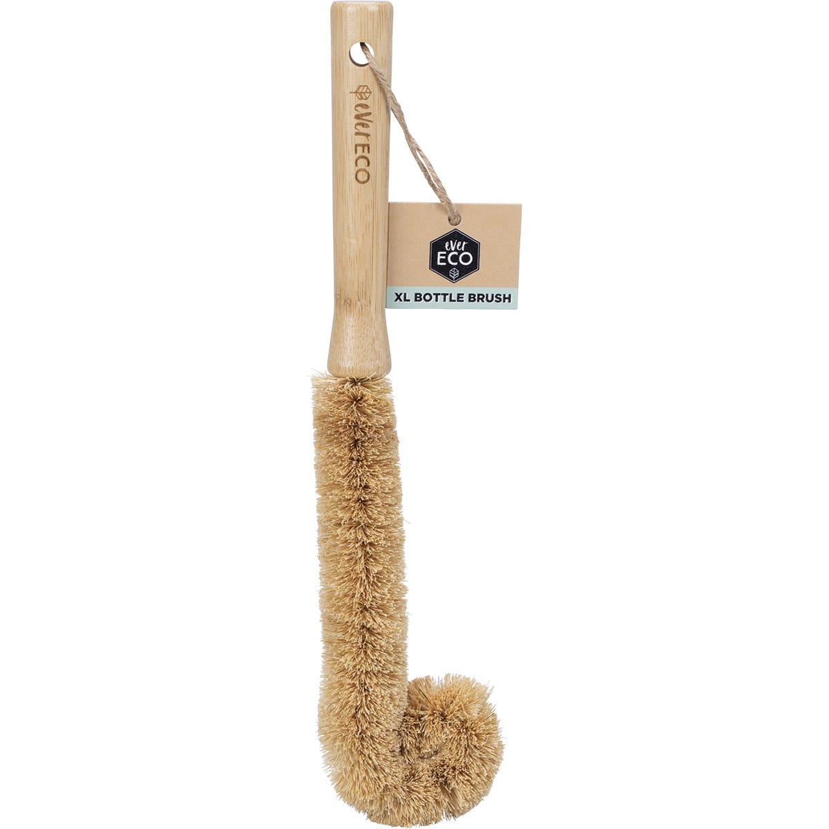 EVER ECO XL Bottle Brush Bamboo Handle, Coconut Bristles - Cutprice Online