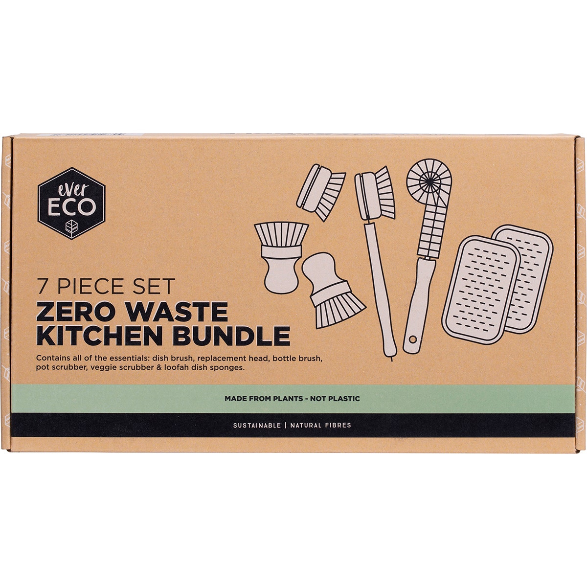 EVER ECO Zero Waste Kitchen Bundle 7 Piece Set 1 - Cutprice Online