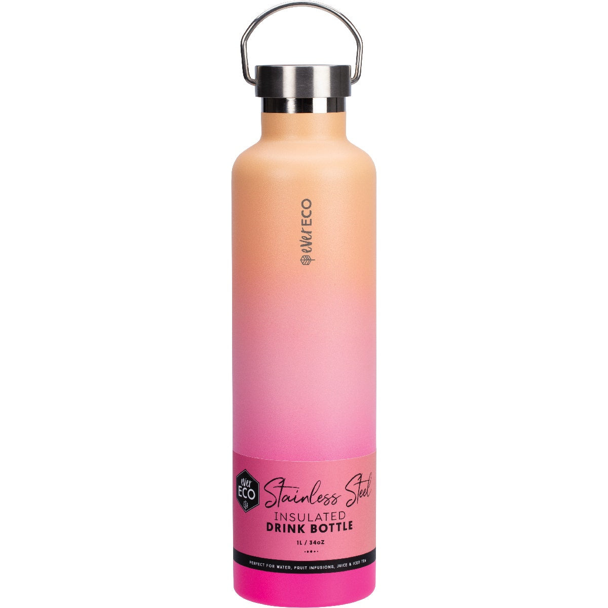 EVER ECO Insulated Stainless Steel Bottle Rise 1L - Cutprice Online