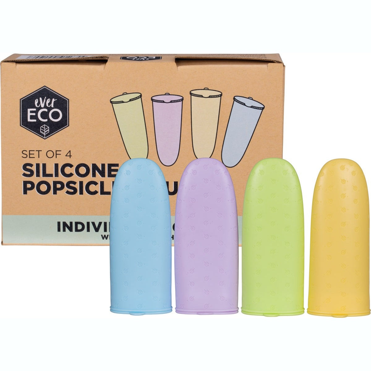 Ever Eco Silicone Popsicle Moulds 4pk - Cutprice Online