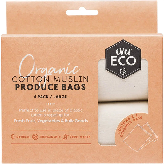 EVER ECO Reusable Produce Bags Organic Cotton Muslin 4 EVER ECO