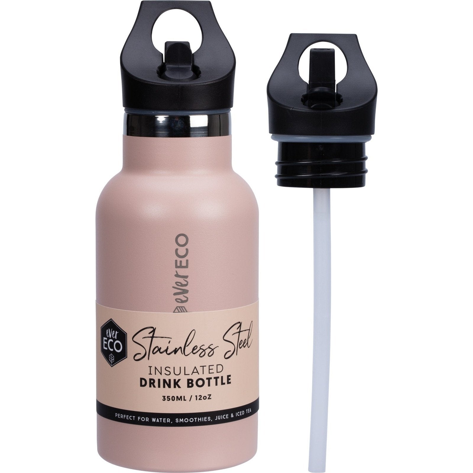 EVER ECO Insulated Stainless Steel Bottle Rose Sip Lid 350ml - Cutprice Online