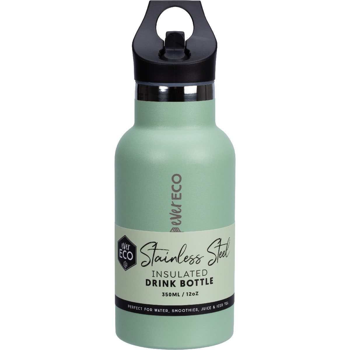 EVER ECO Insulated Stainless Steel Bottle Sage Sip Lid 350ml - Cutprice Online
