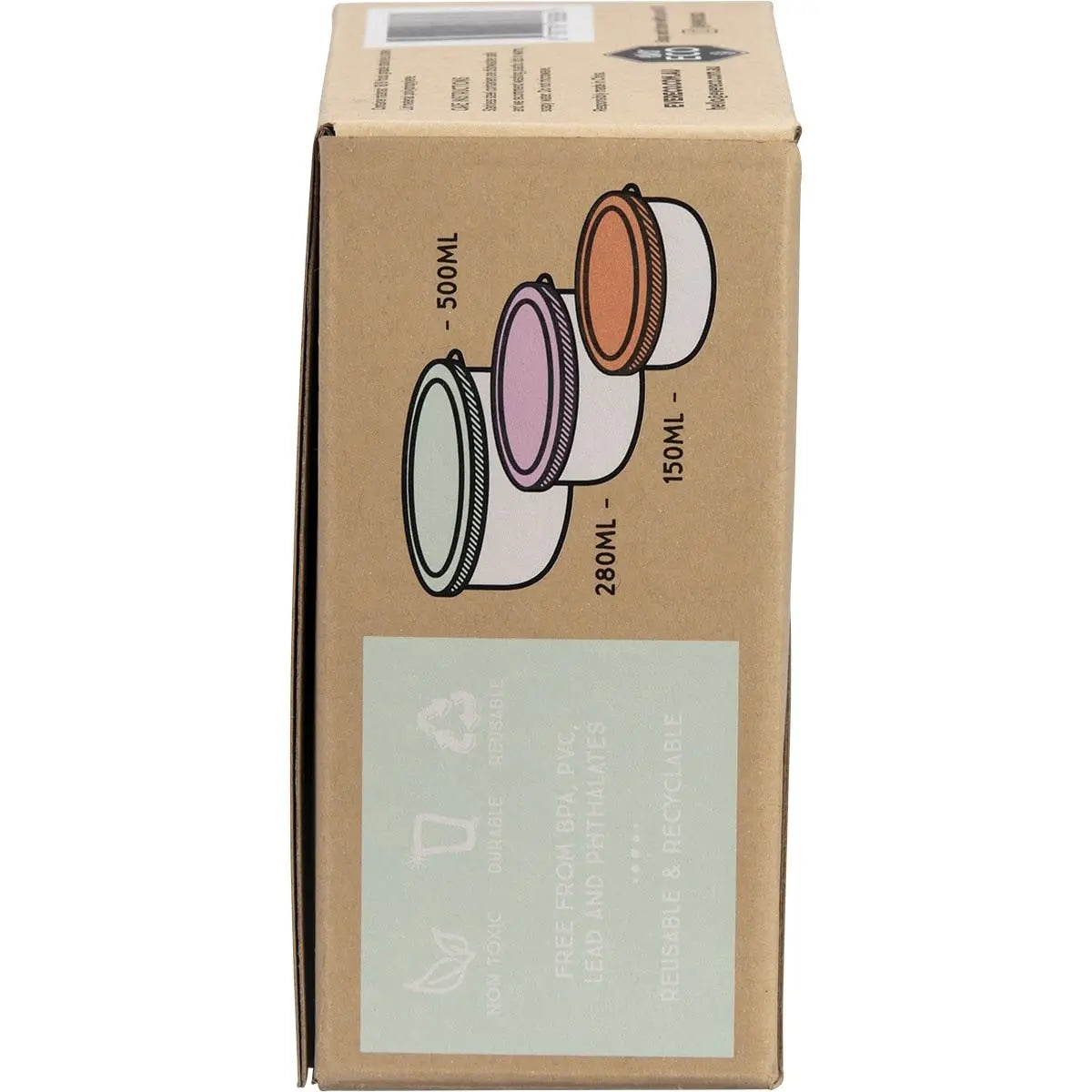 EVER ECO Stainless Steel Round Containers Spring Pastels - Leak Resistant 3 EVER ECO
