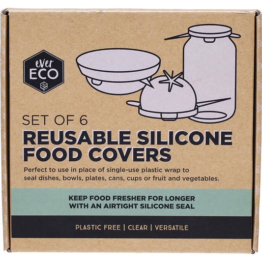Ever Eco Reusable Silicone Food Covers 6pk EVER ECO